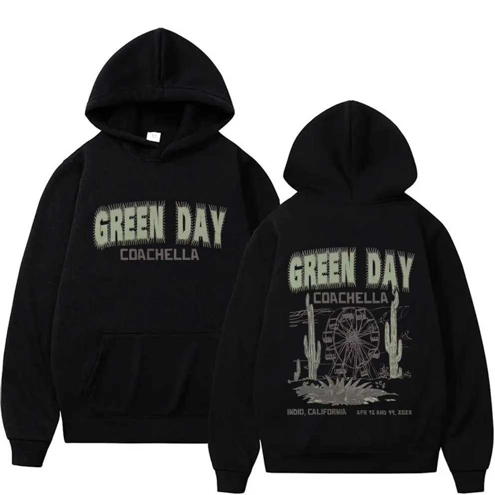 

Punk Band Green Day Graphic Hoodie Men's Women's Classic Gothic Rock Hooded Sweatshirt Unisex Casual Oversized Pullover Hoodies