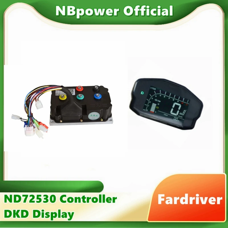 Контроллер Fardriver ND72530 350A 72 В 5000 Вт 6000 Вт BLDC с дисплеем DKD для мопеда E-BIke, электрического мотоцикла