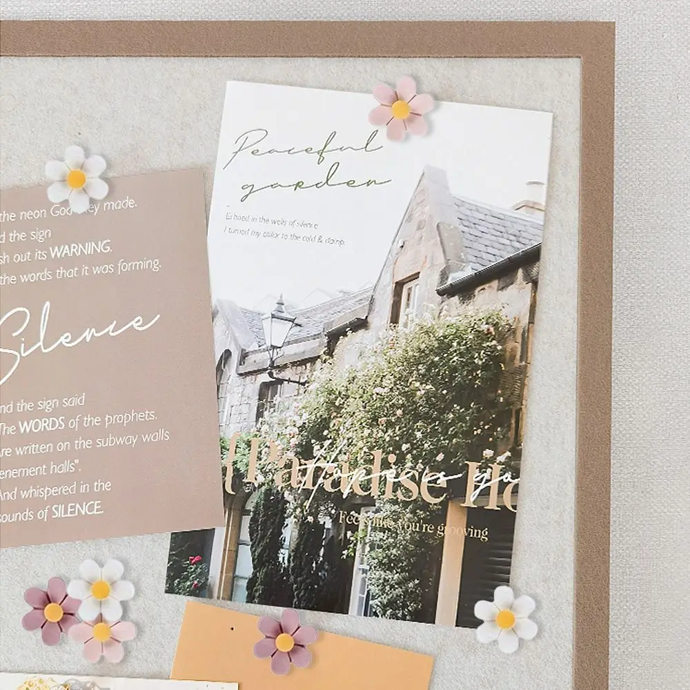 20/30/50 قطعة الإبداعية ستة البتلات زهرة دبابيس صور جدار ديكور DIY بها بنفسك الملونة دبابيس ضغط قابلة لإعادة الاستخدام ثلاثية الأبعاد مجلس دفع دبوس علامات الحائط