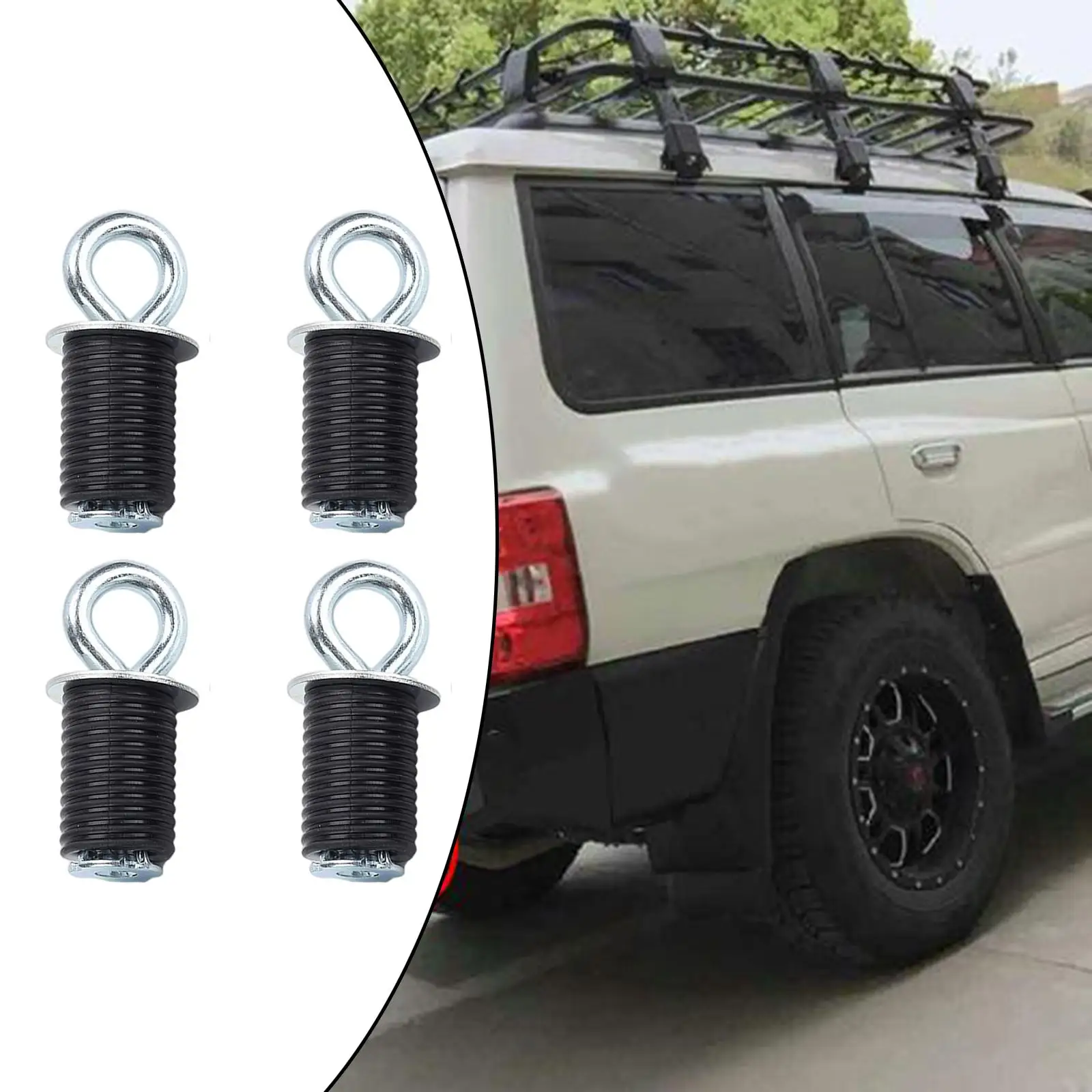 

4x Tie Down Anchors Car Parts Fits for Polaris RZR 570 900 1000 XP ATV UTV