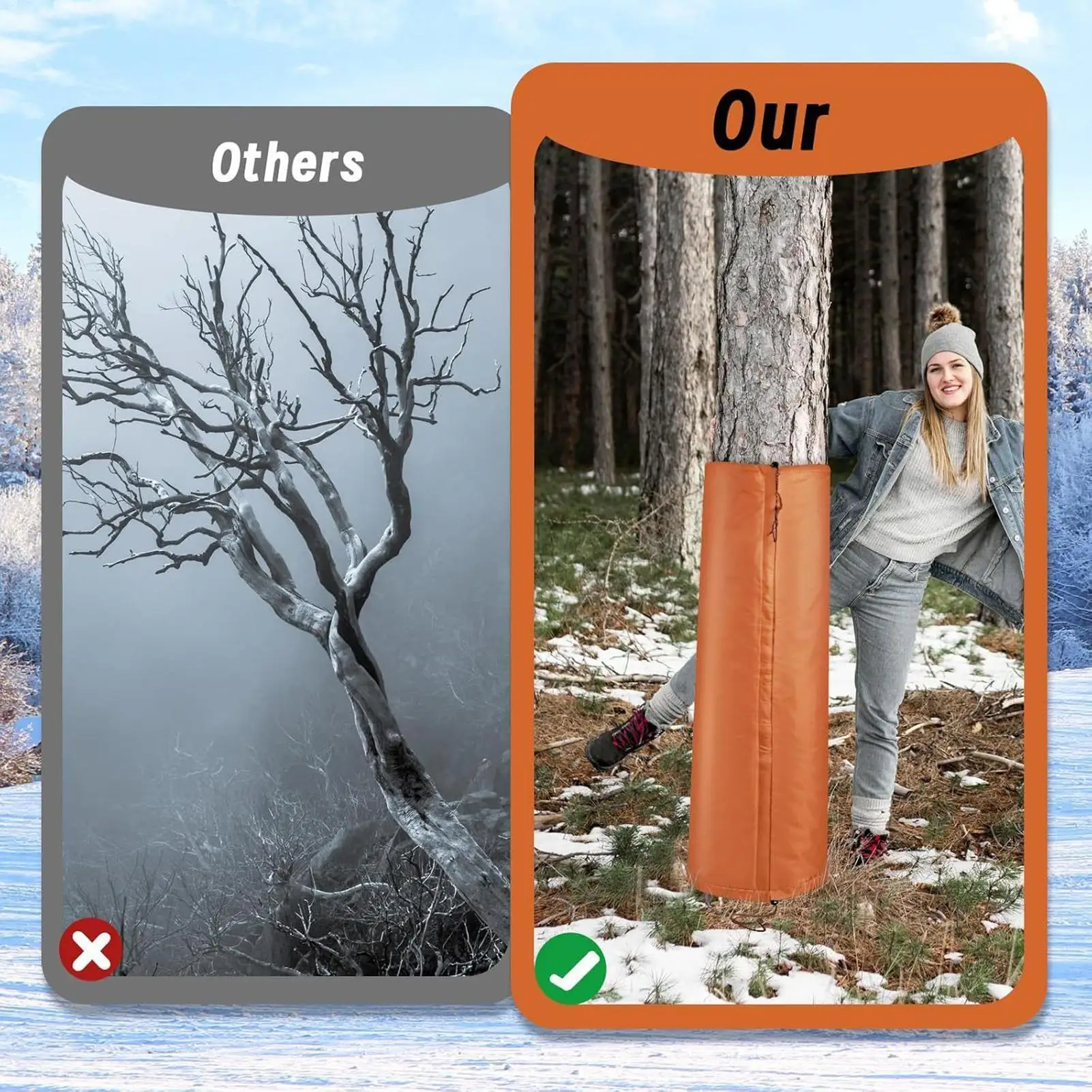 

Защита дерева, двухслойная термозащитная повязка для коры, обертка для дерева для поврежденной коры для саженцев, пальмы, цитрусовых, оливкового куща, молодых