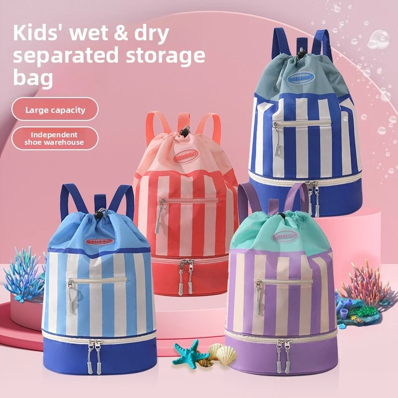 

Swimming bag with wet and dry separation, storage bag for boys and girls, portable backpack, waterproof bag for beach and bathin
