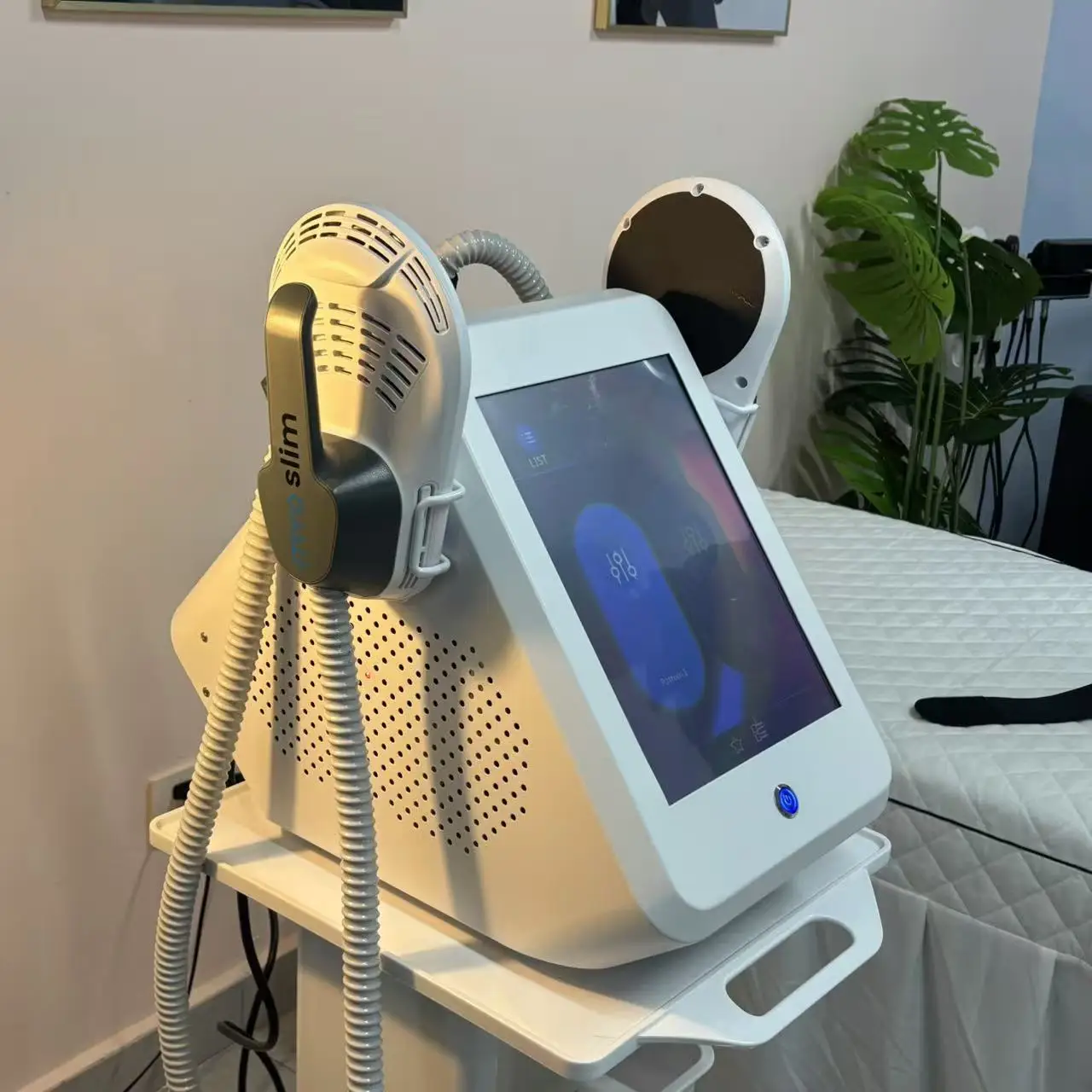 MYOSLIM RF EMS Body Sculpt Machine 15 Electromagnetic Sculpting Slimming Fat Stimulation Muscle Stimulation Pelvic Body