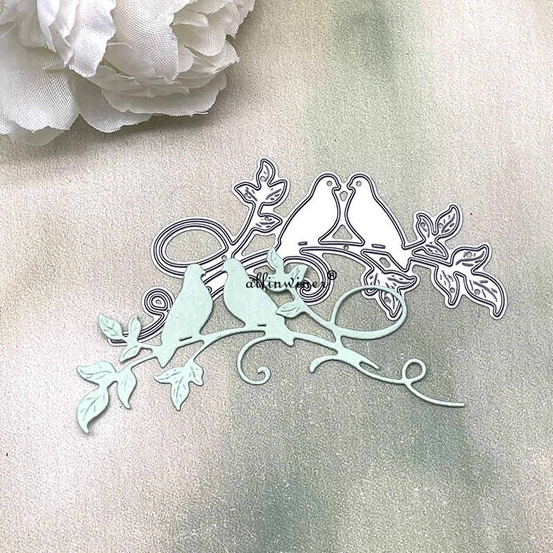 Peace Dove Olive Leaf Metal Cutting Dies for DIY Scrapbooking Album Paper Cards Decorative Crafts Embossing Die Cuts