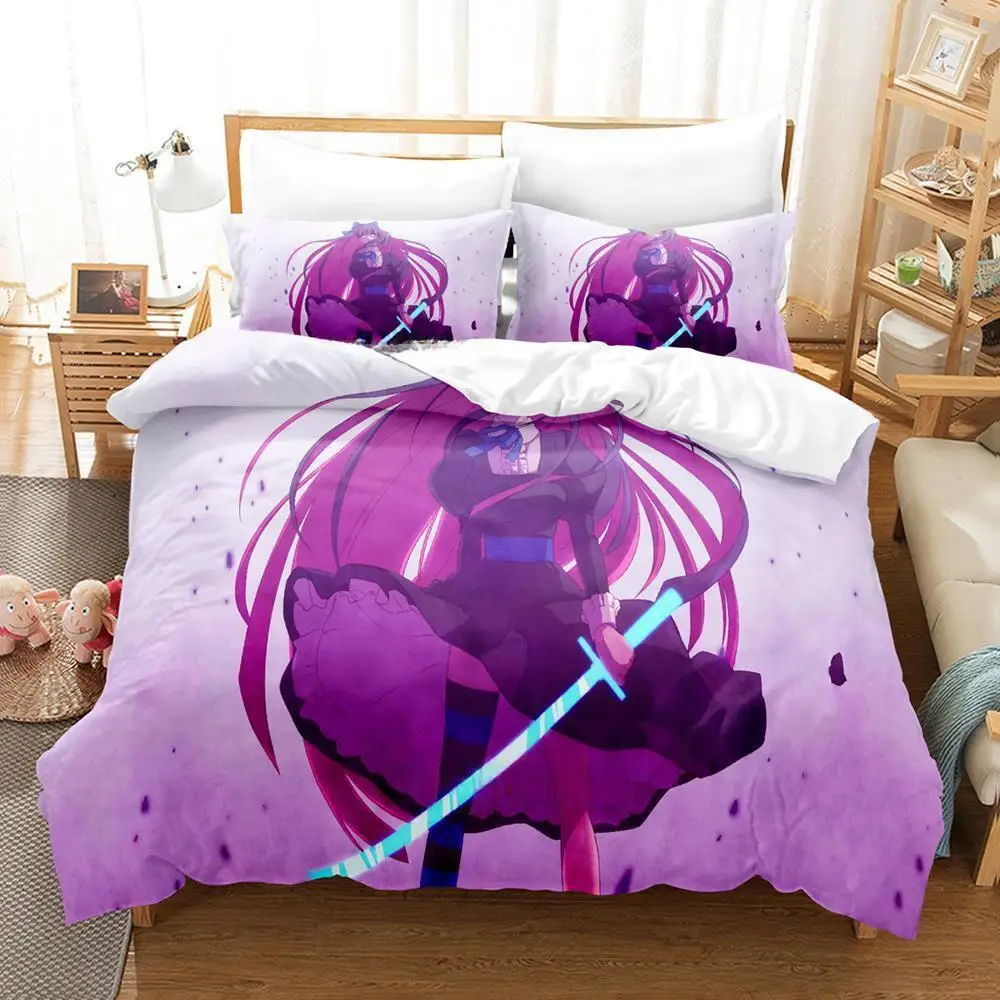 New 3d Print Anime Panty & Stocking with Garterbelt Bedding Set Cartoon Girls three-piece set Adult Kid Bedroom Duvet cover Sets