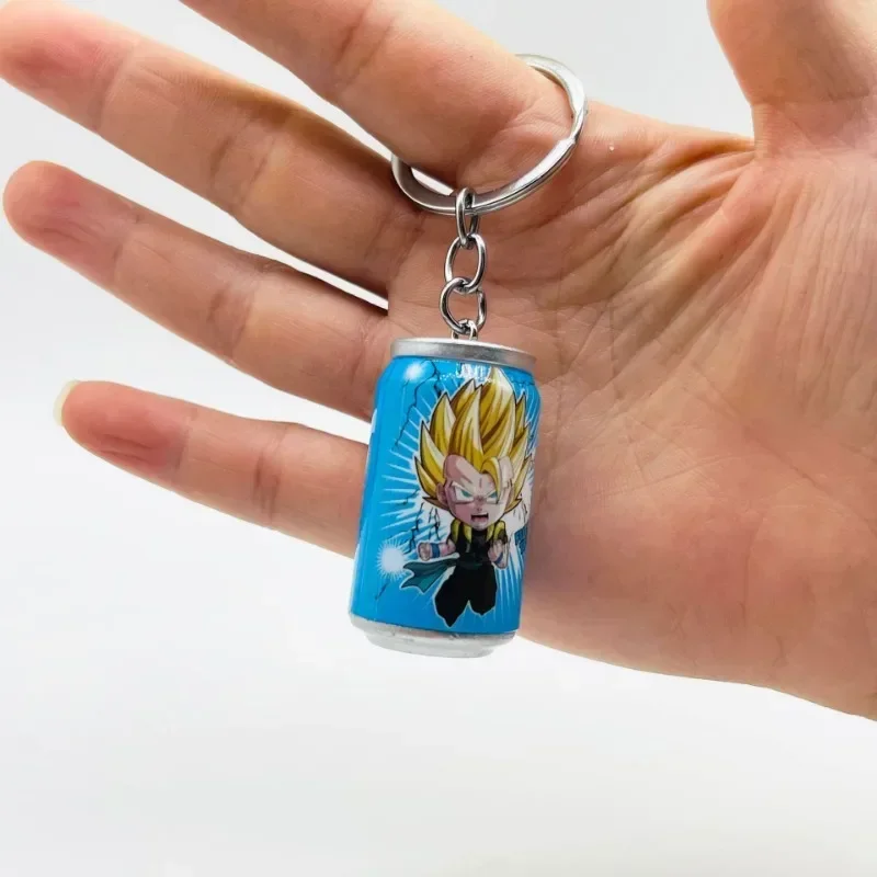4 stuks Nieuwe Stijl Dragon Ball Anime Sleutelhanger Son Goku Kakarotto Vegeta Trunks Sleutelhanger Blikjes Figuur Cartoon Sleutelhanger Kinderen gift