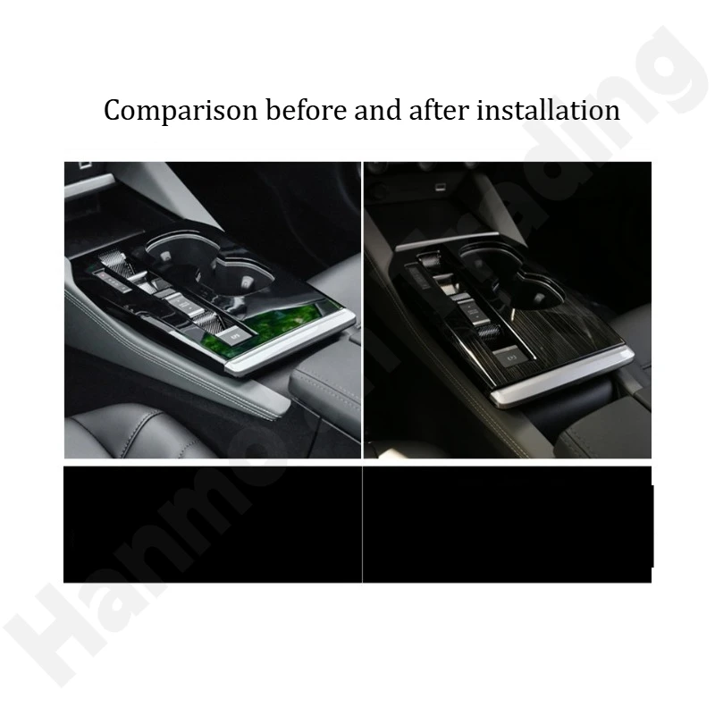 for Citroen C5-X 2021~2025 Modified central control gear shift decorative frame/interior dedicated gear lever panel sticker
