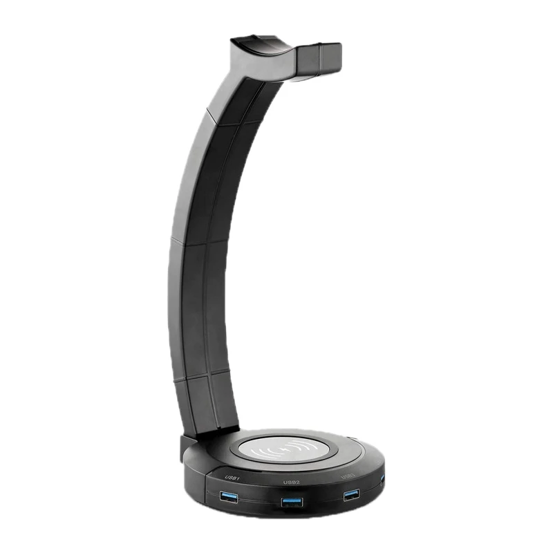 

Headphone Holder, Wireless Charging Usb Hook Desktop Gaming Headset Holder Can Be Used As A Data Transmitter