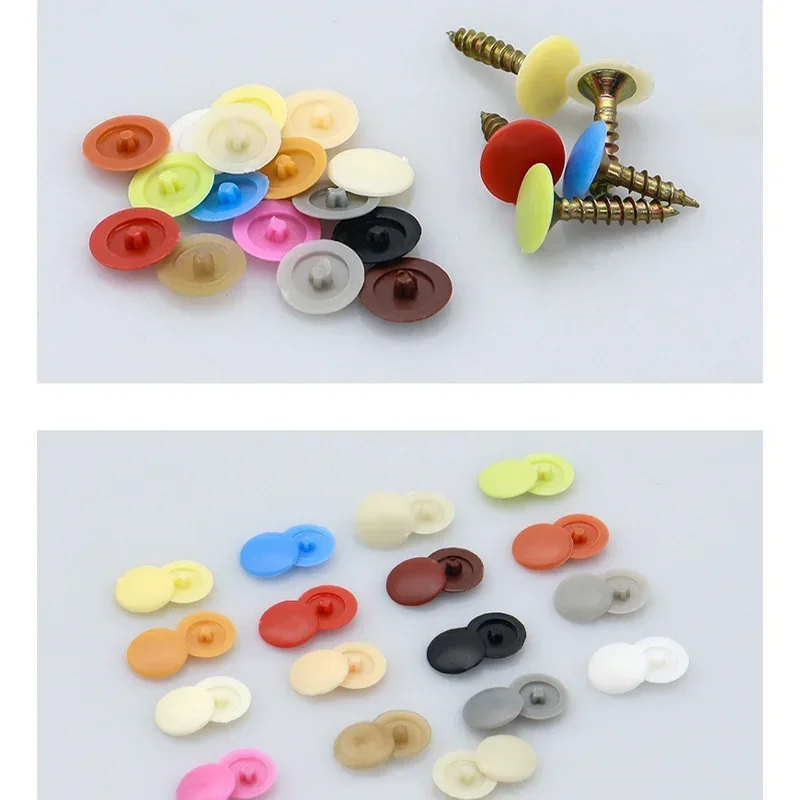 Screw Cap Covers Plastic for Phillips Screws Head Waterproof Screw Covers Nuts Flat head Phillips Decorative Cover Hardware 12mm