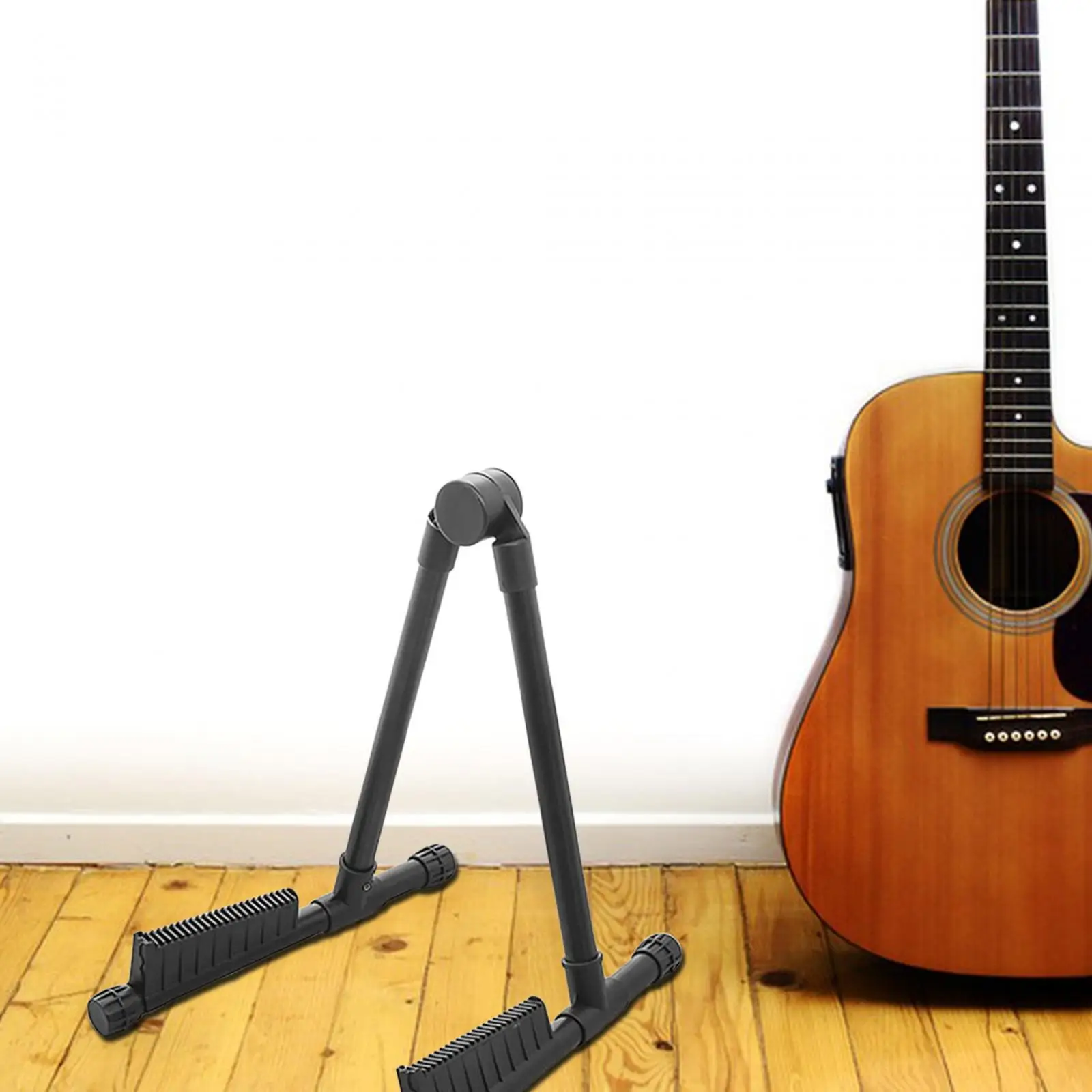 Foldable Guitar Stand Freestanding Durable Adjustable A Frame for Acoustic Guitar Electric Guitar Violin Bass Classic Guitar