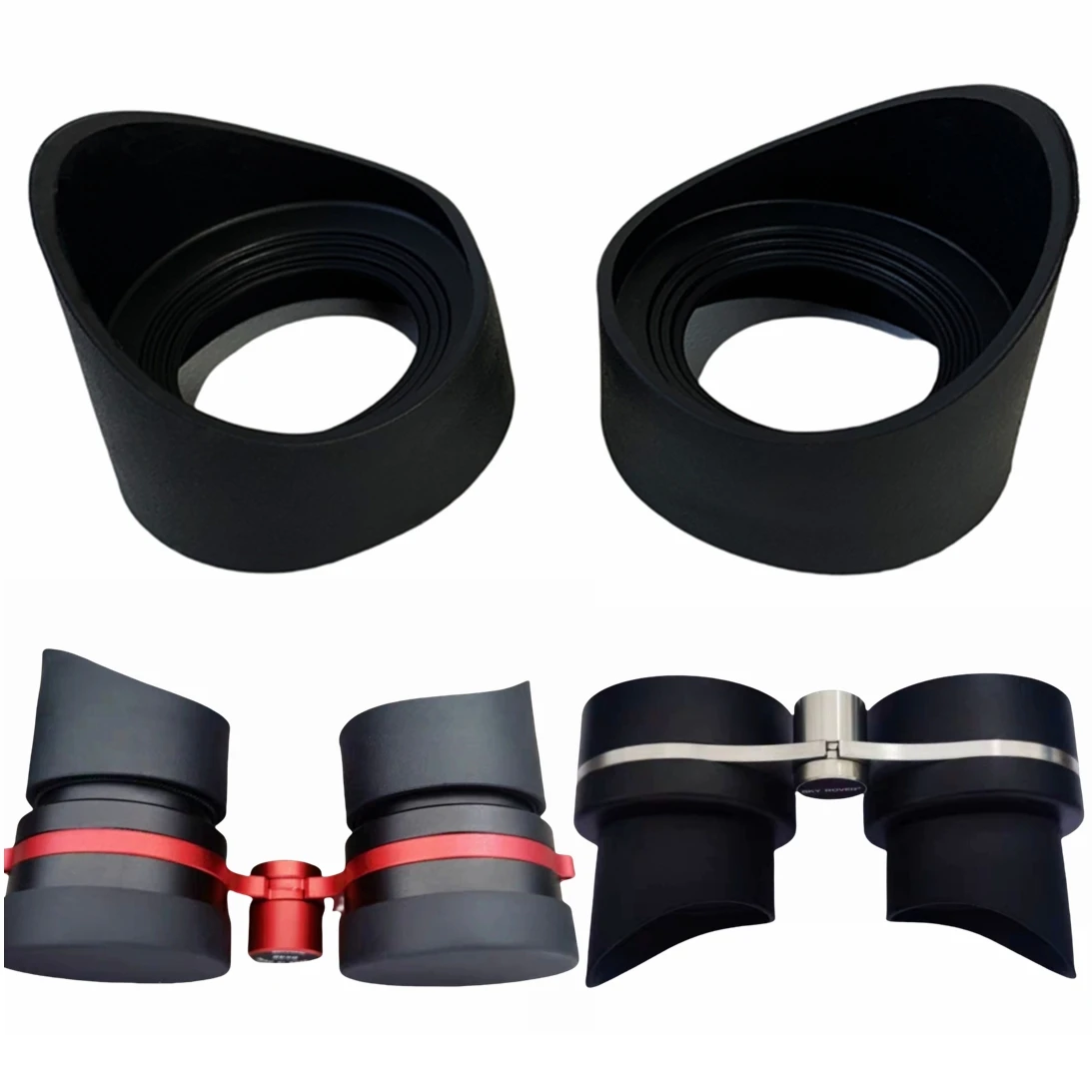 2PC 42mm Binoculars Telescope Big Rubber Eyepiece Cover Shield Eye Lens Cup Guard Hood Cap for SkyRover 2x54 2x42 Constellation