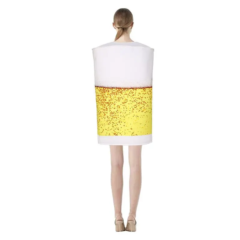 زي تنكري مضحك للنساء على شكل كأس بيرة لحفلات الهالوين ومهرجان أكتوبر، زي تنكري للبالغين، مبيعات ساخنة عبر الحدود #3