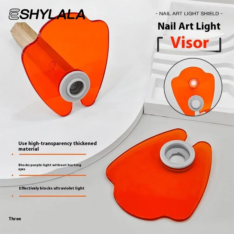 Nagelsalon Apparaten Veiligheidsbril Anti-blauw-licht Acryl Lichtblokkerend Baffle Voor Nagel UV Lamp Manicure Gereedschap Accessoires
