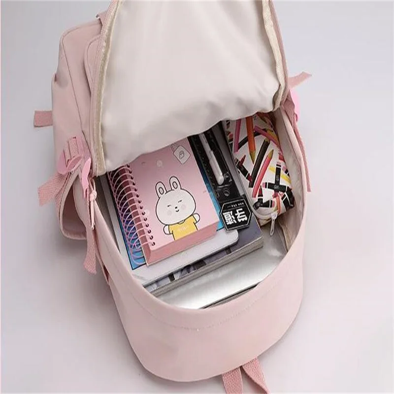 Genshin Impact Eula Hutao Venti Rugzakken Studenten School Book Bag Unisex Schouder Laptop Reistassen Voor Meisjes Jongens Tieners