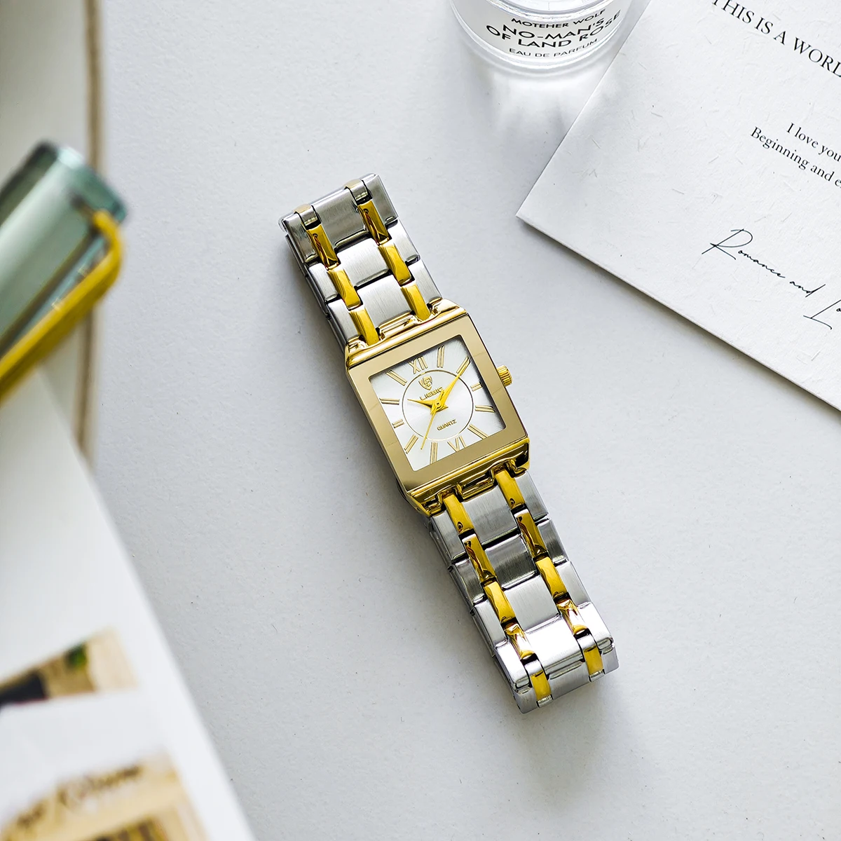 LIEBIG Lady Business Classic Waterproof Quartz Wristwatches Fashion Women's Watches Ladies Elegant Stainless Steel Strap Watch