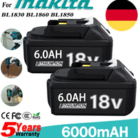 18V battery for makita bl1850B li-ion 18v 6.0Ah BL1840B BL1860 BL1890 BL1815 BL1830 BL1835 Cordless Drills Batteries LXT 400