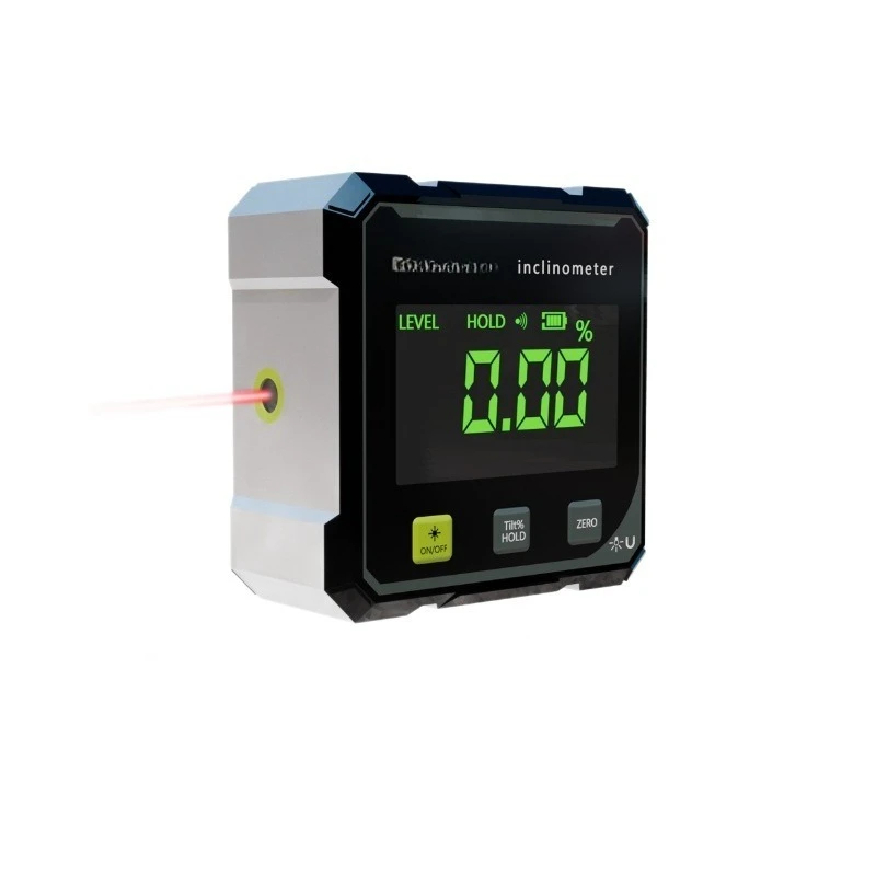 For Digital Display Inclinometer Laser Digital Display Angle Meter with Backlight Level Inclinometer