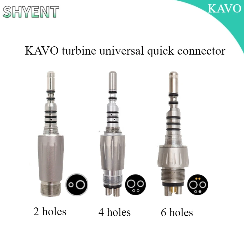 1PCS Dental  KAVO High Speed Turbine Quick Connector 2/4hole Dental  Implant Machine Turbine Quick Connector Accessories