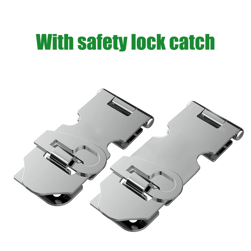 Stainless Steel Luggage Buckle Wooden Box Fix Hardware Tower Cupboard Door Drawer Lock Tag - Durable Fixed Buckle for Storage So