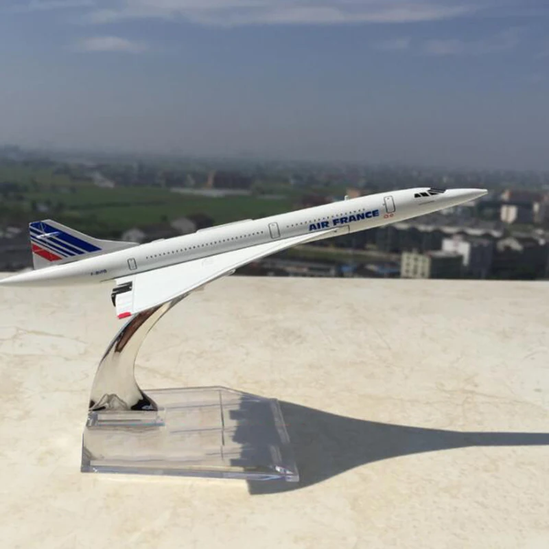 1:400 Scale Model Alloy Concorde Air British /France Airplane 1976-2003 Airline  Display Toys Collection For Display Gofts Fans