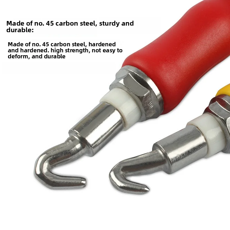 

Полуавтоматический крюк для арматуры, крюк для вязки из нержавеющей стали, строительный крюк для вязки из стали, проволочный крюк, прочный и надежный.