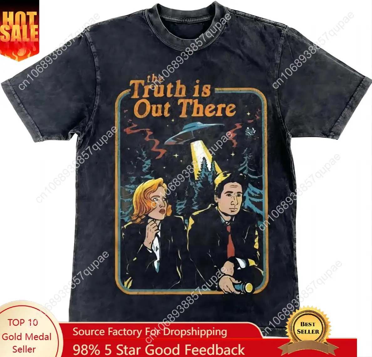 

The truth is out there Bellelement The Truth is Out There Vintage Acid Wash T-Shirt Hip Hop Tee Tops