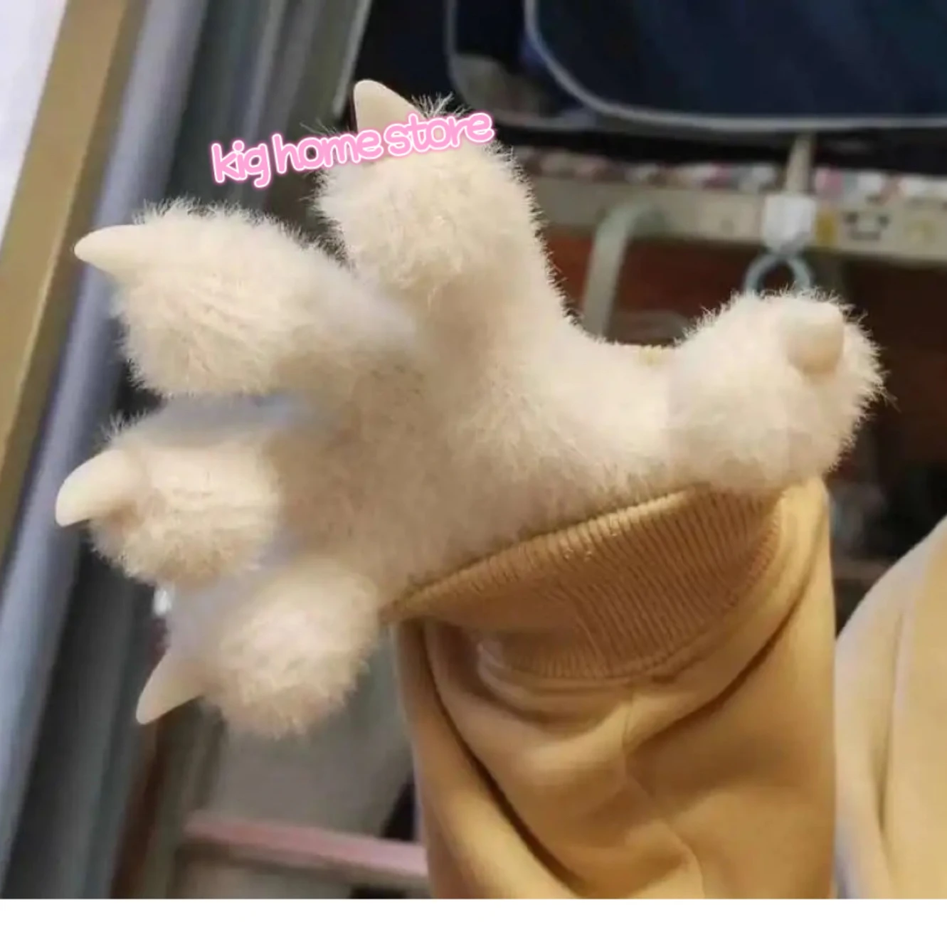 Kegurumi Fursuit Paws  1Pair Cartoon Paws Furry Costume Animal Plash Gloves Kawaii Anime Cat Wolf Dog Fox Paw Fluffy  Dragon