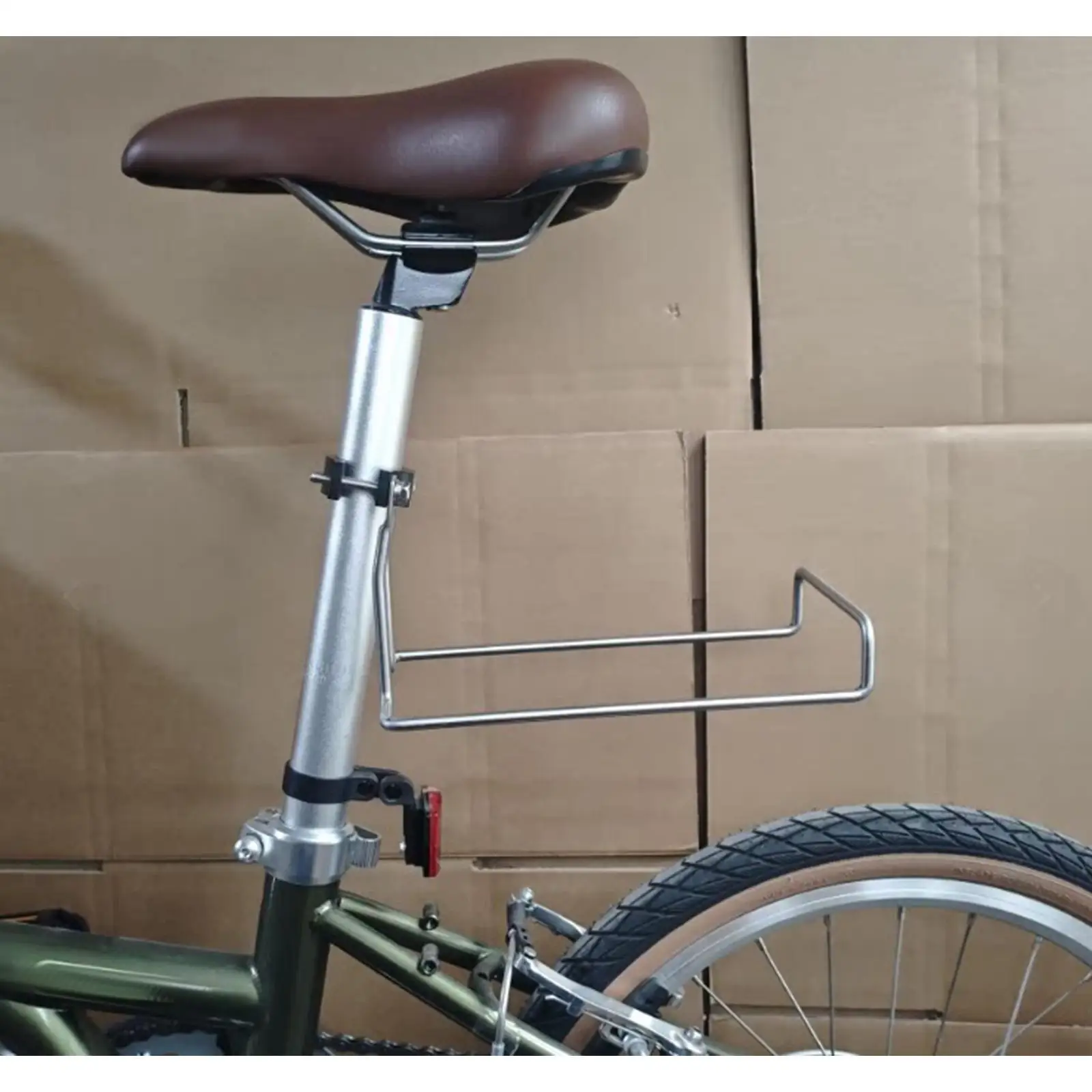 Bike Cargo Rack Bicycle Carrier Rack, Accessory Sturdy Practical Replacement Premium, Stainless Steel, Strong Load Capacity