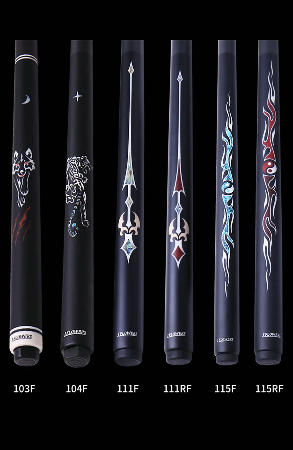 J Flowers JSK Series Carbon Fiber Energy Snooker biliardo stecca da biliardo 10.2mm + Set di supporti per custodia