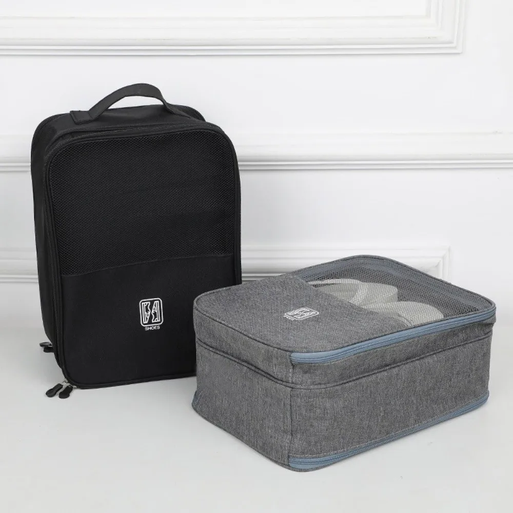 

Portable Waterproof Shoe Storage Bags Large Capacity Breathable Shoes Packaging Pouch Three-layer Hanging Shoe Organizer Luggage