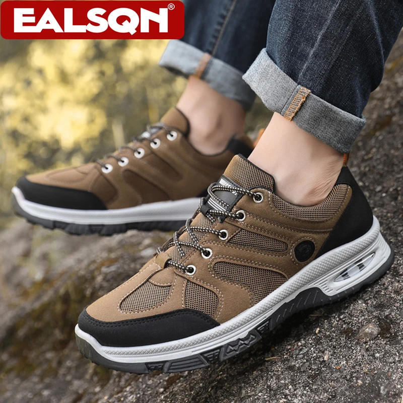 men's-outdoor-climbing-trekking-shoes-breathable-mesh-sports-hiking-sneakers-wear-resistant-low-cut-lace-up-casual-shoes