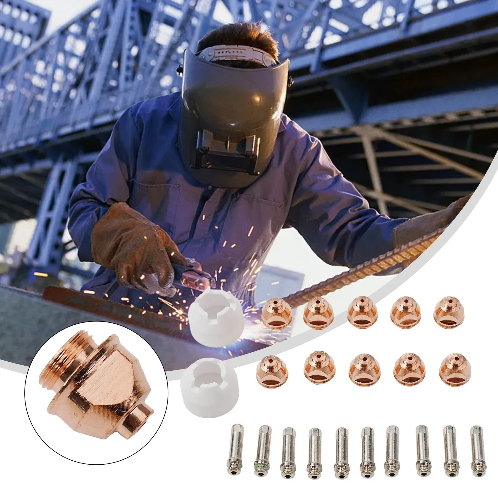 

22-Pack High-Performance Plasma Consumables Kit for Thermal Dynamics PCH-51 3XR 4XI 5XR Cutting Torch