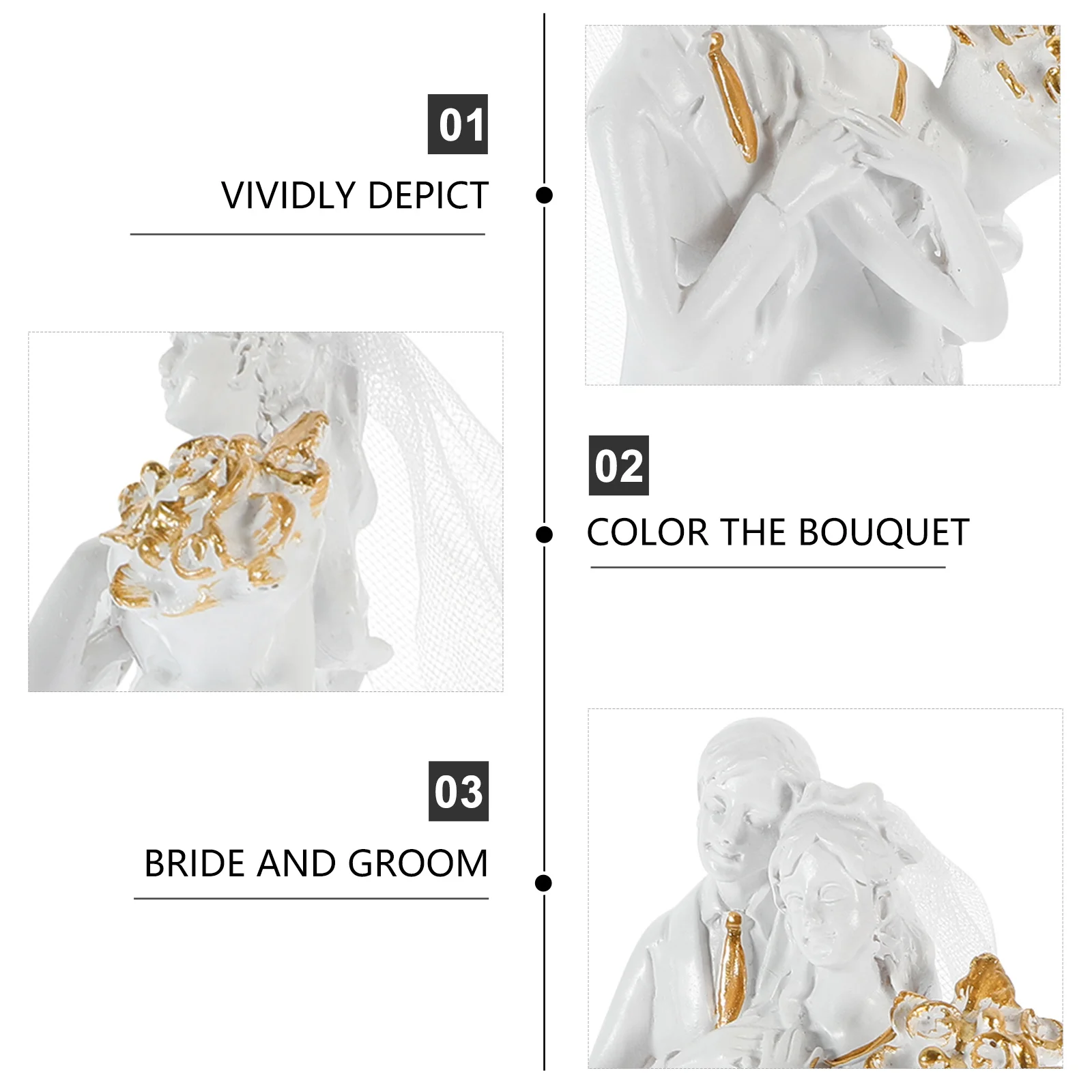 

Resin Wedding Couple Statue Hugging Sculpture Decor For Home Office Desktop Valentine Gift Bride Dashboard Ornament