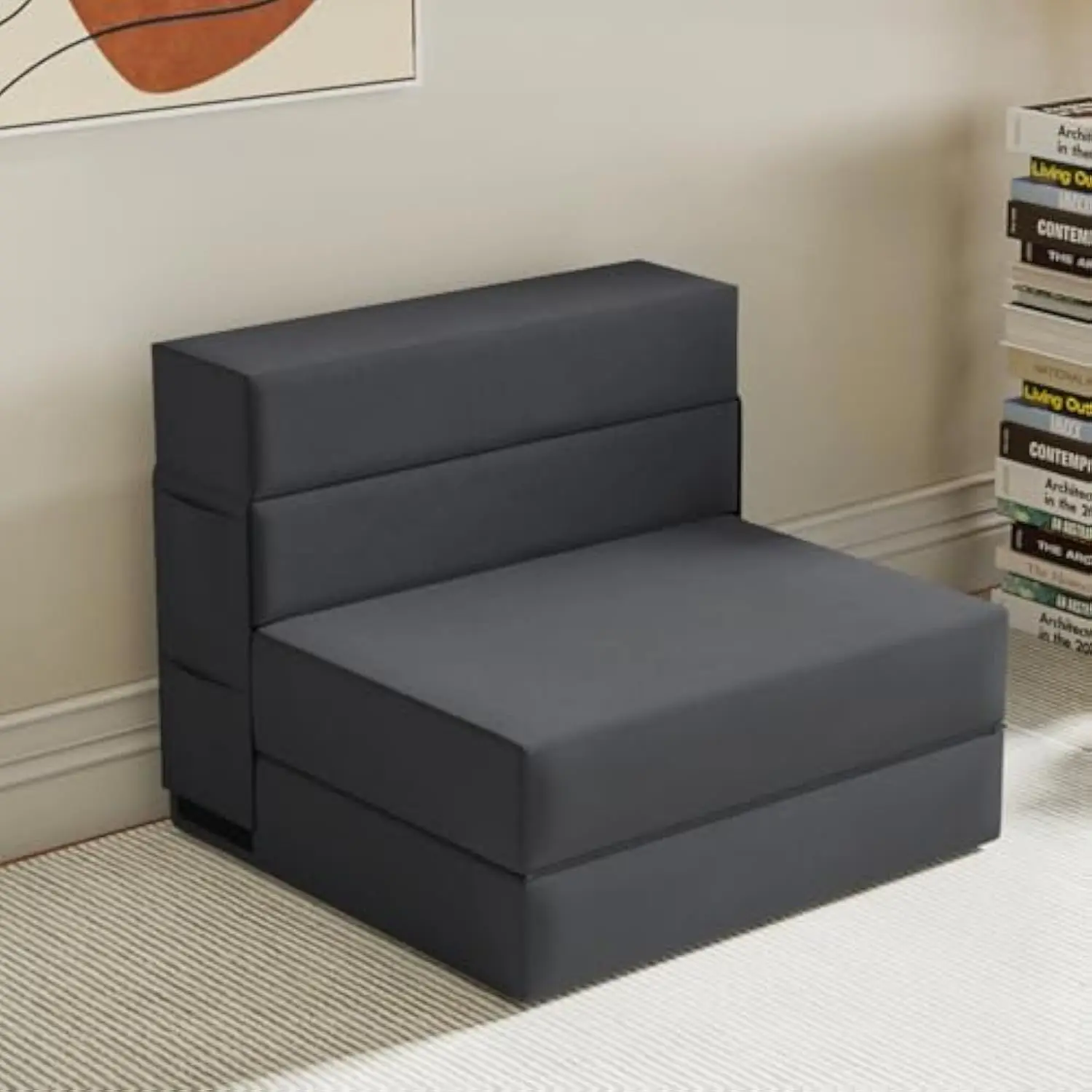 

Folding Sofa Bed, Memory Foam Sofa Bed, Floor Sofa Sleeper Chair Bed Lazy Couch for Living Room/Bedroom/Office/Dorm
