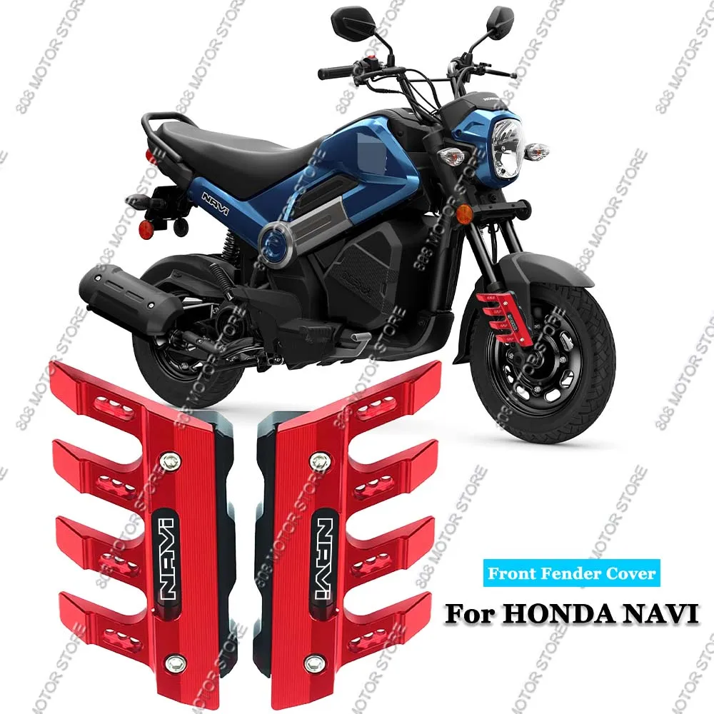 Защитная накладка на переднее крыло и декоративная накладка на передний амортизатор для мотоцикла Honda Navi 110