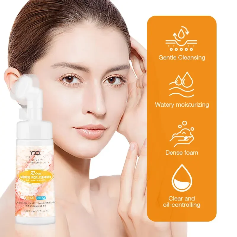 

Gentle Non-Irritating Rice Cleansing Mousse - Deep Cleansing, Oil Balancing, Whitening & Brightening, Hydrating Facial Foam