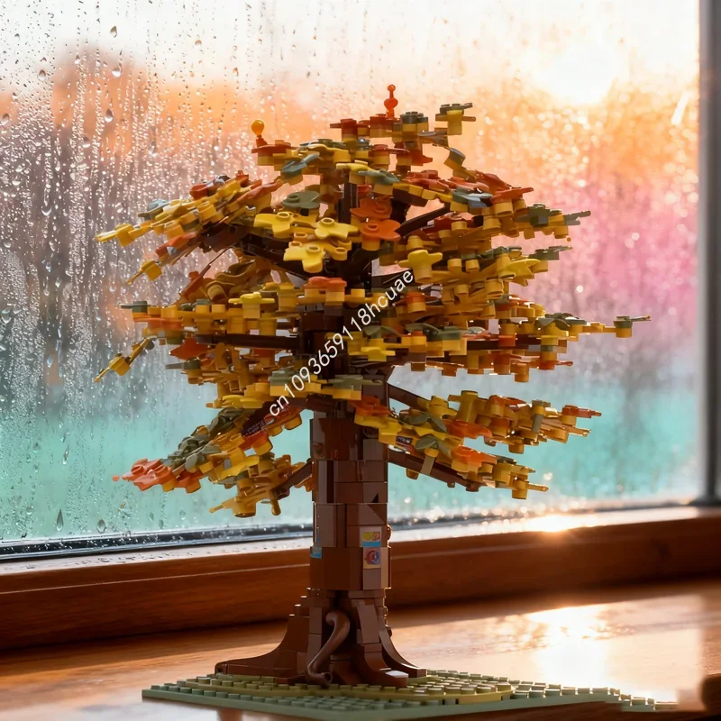 

663pcs MOC Large Fall Tree Botanicalsed Model Building blocks toy Assemble Christmas gift DIY creative Education Brick Birthday