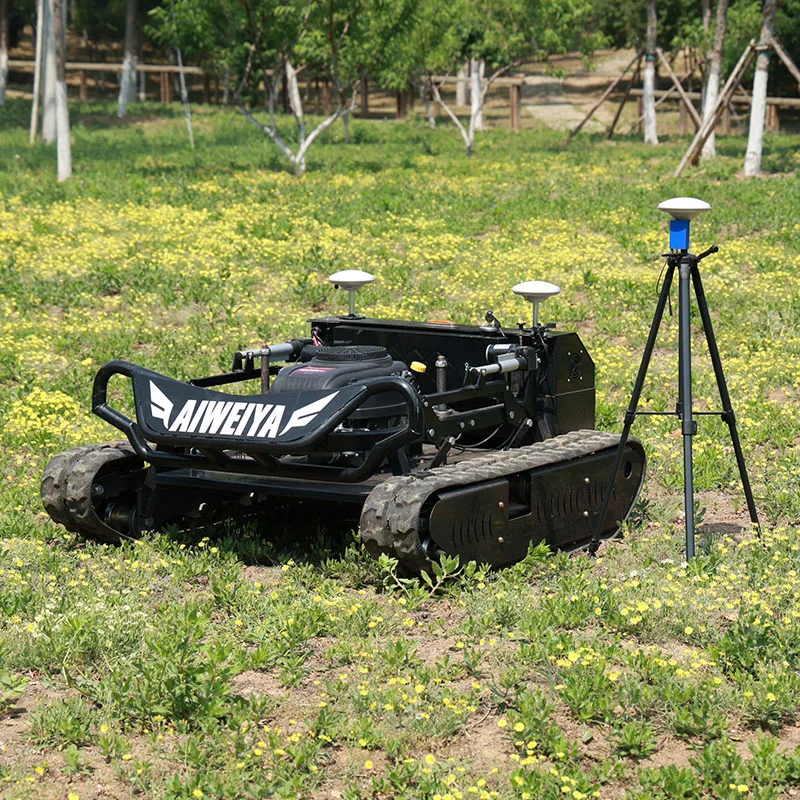 

Customized Budget Lawn Mower Cost Effective Petrol RC Robot Crawler Grass Cutter Home Farm Widely Use