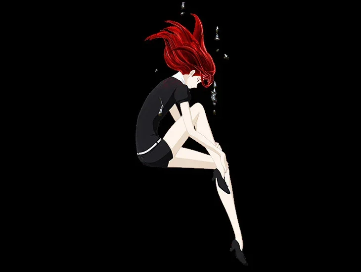 Land of the Lustrous-Perruque de cosplay Cinnaba, cheveux synthétiques rouges, fibre de degré de chaleur, 007 ki no Kuni