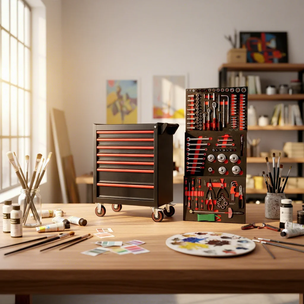 

Рабочий стол с ящиками и инструментами, OEM-производство, большой вместительный шкаф для хранения инструментов, набор инструментов из 158 предметов, комбинированные инструментальные шкафы