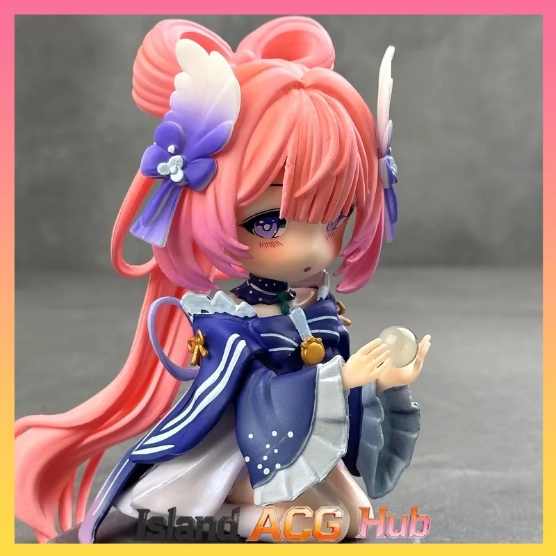 

Hot Game Anime Q Version Cute Girls Figure Yae Sakura Sitting Pose Model Collection Desktop Decoration Ornament Gift