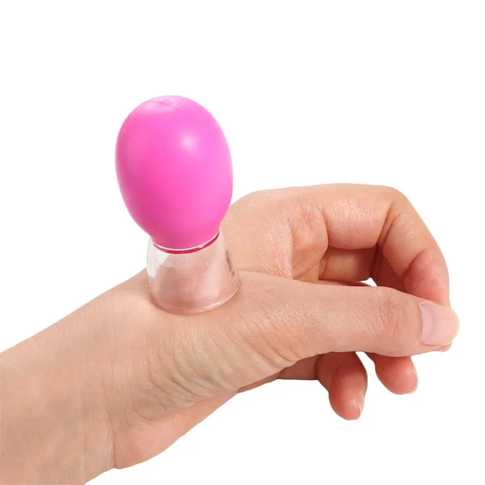 Lift Cupping Cup Gezichtsmassage Cup Willekeurige kleur Huid Lifting Vacuüm Cup PVC Gezicht Massager Home Beauty