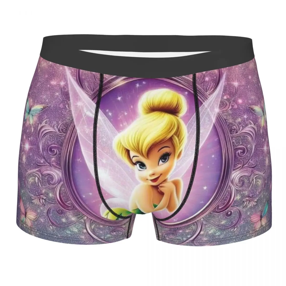 

Cartoon Tinker Bell Fairy Underwear Men Sexy Printed Custom Boxer Shorts Panties