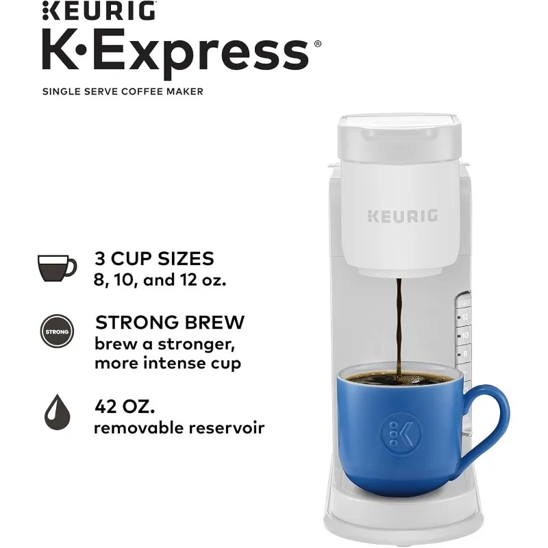 Keurig K-Express Coffee Maker, Single Serve K-Cup Pod Coffee Brewer, Warm Stone