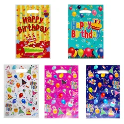 10/20pcs Printed Gift Bags Chroma Plastic Candy Bag Child Party Loot Bags Boy Girl Kids Birthday Party Favors Supplies Decor