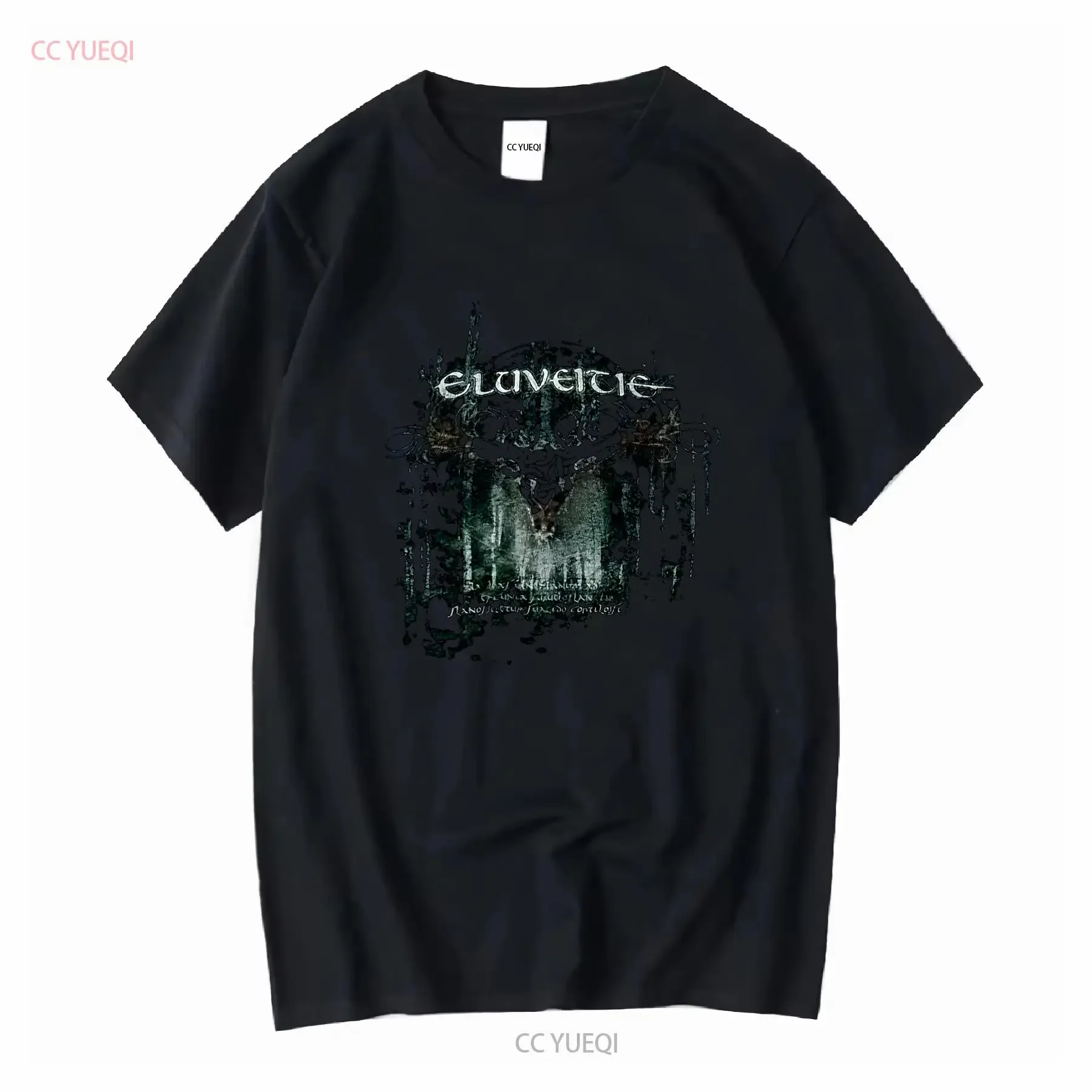 

Vintage Eluveitie Band Rock Metal Promo Album Dark Blue Men s T Shirt 00s Size L vintage Washed designer clothes Comfortable