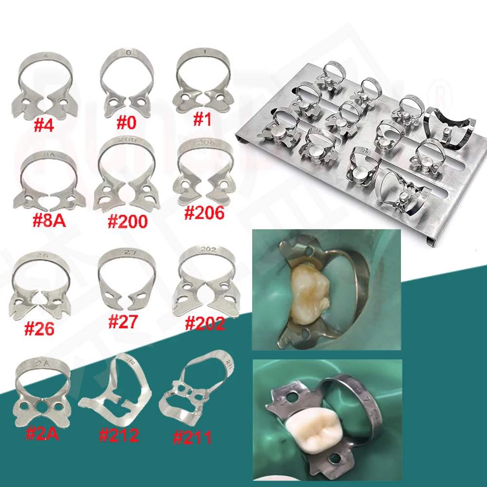 

Dental Endodontic Rubber Dam Clamps Size 12 Stainless Steel for Restorative and Orthodontic Applications