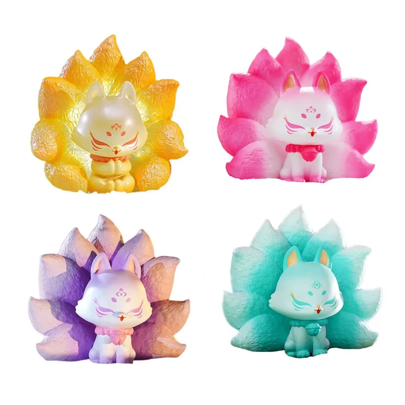 

Ancient Nine Fox Xiuxian Series Blind Box Nine Tail Fox Action Figures Cute Girl Heart Fox Fairy Decoration Gift Toy Mystery Box