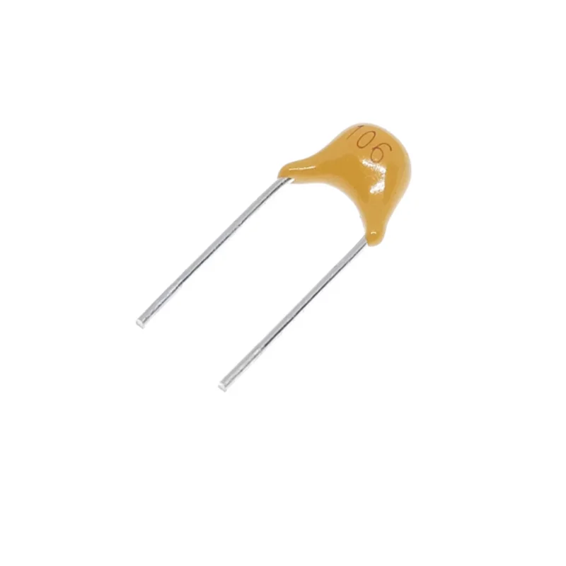 50V106 Novo capacitor cerâmico multicamadas genuíno CT4 50V 10UF P = 5.08MM