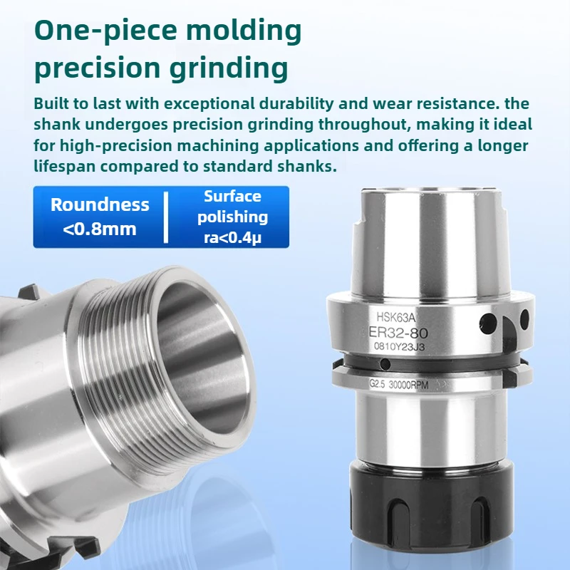 KD CNC HSK63A Tool Holder HSK63 ER16 ER25 ER32 ER40 HSK63A Anti-rust HSK63A SK10 SK13 SK16 tool holder bracket tool Collet 0.003